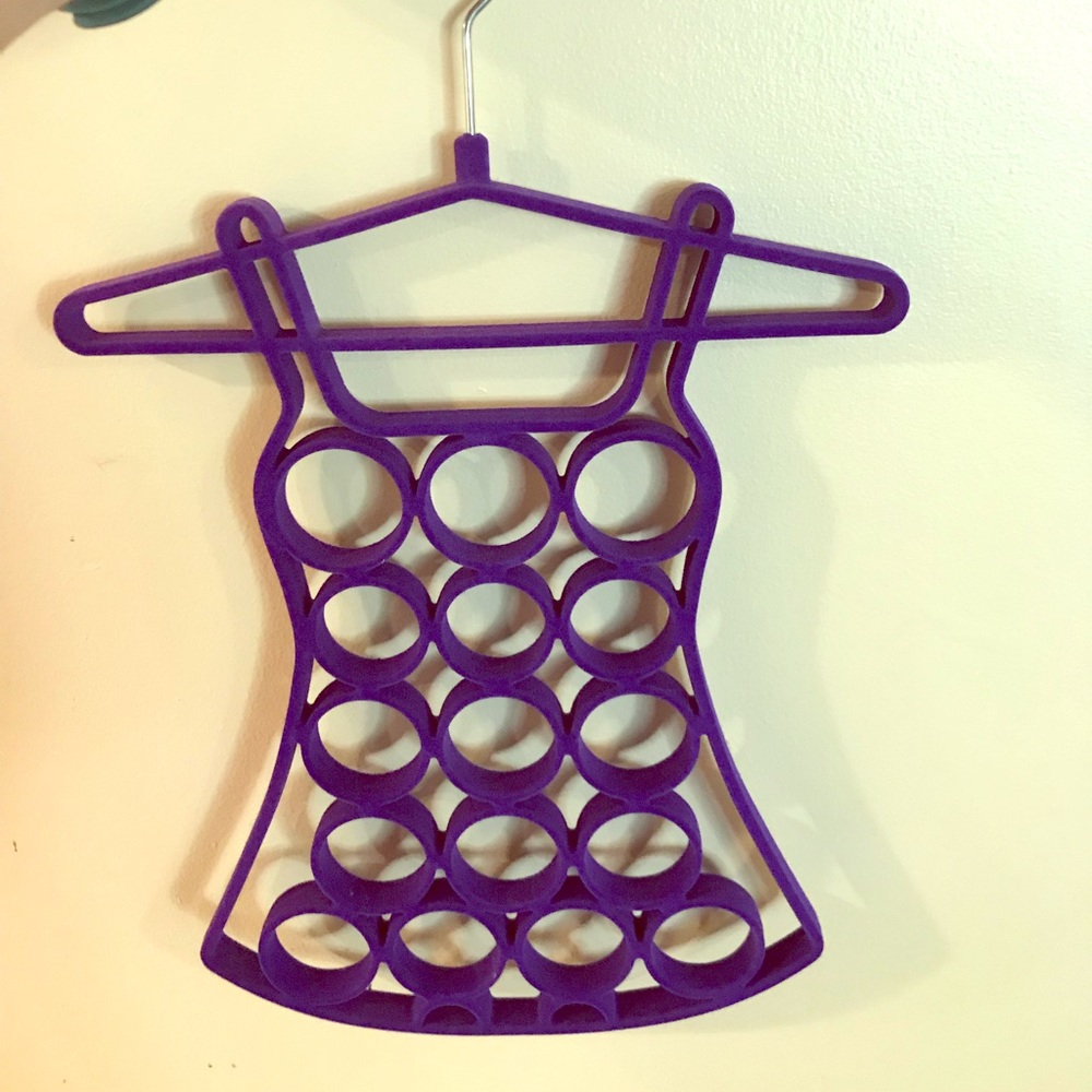 Purple Scarf Holder!